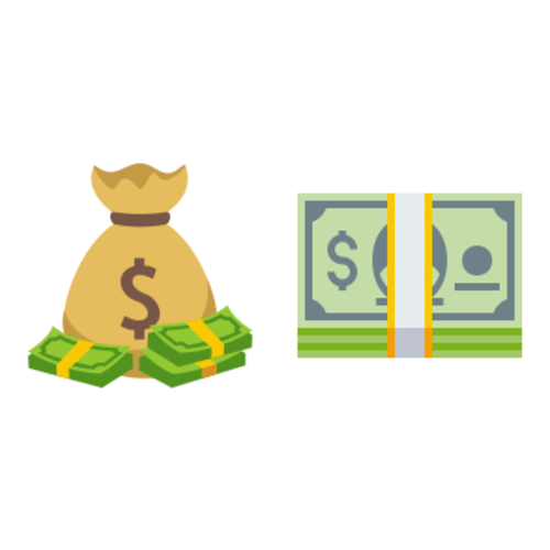 💰💵 Emoji Domain EmojiOne rendering